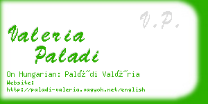 valeria paladi business card